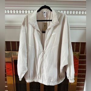 Nike Women's Cream Windbreaker Jacket